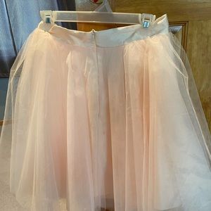 Pink tulle skirt